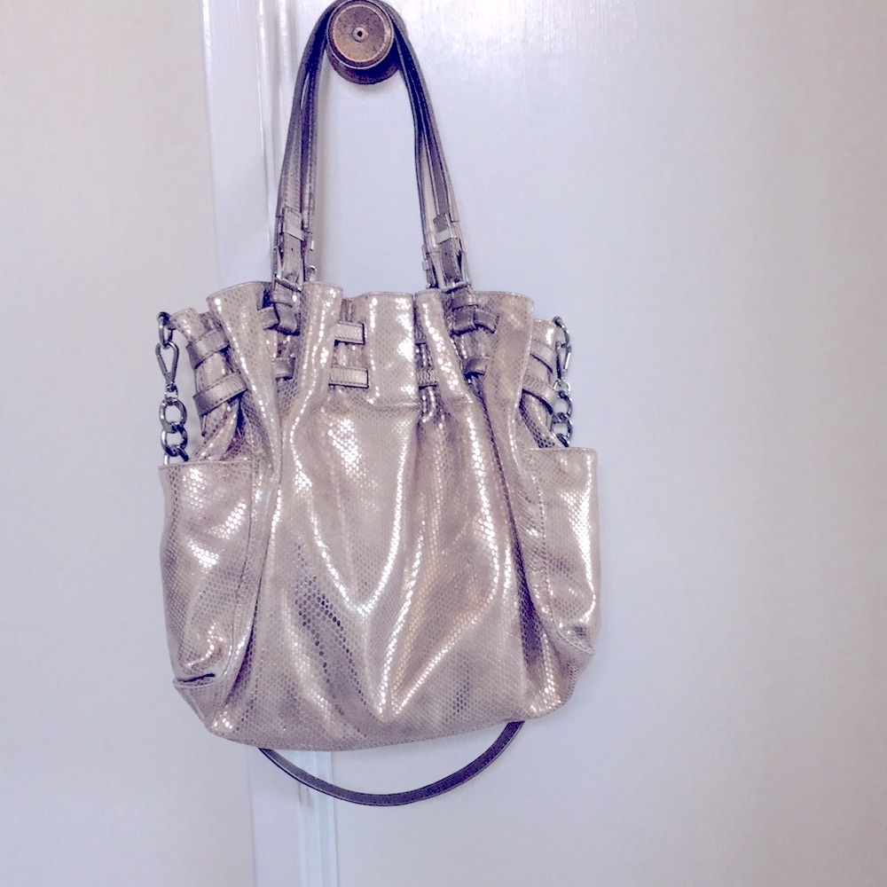 Michael Kors Snake Embossed Hobo Bag. Soft and high quality leather. - Picture 4 of 9